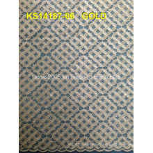 Tissu de dentelle en cordon africain 2015 / Tissu en dentelle en cordon bleu / Tissu en dentelle en cordon